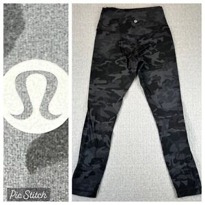 Lululemon Camo High Rise Leggings Yoga‎ Pants Women 22X25 Athletic Activewear